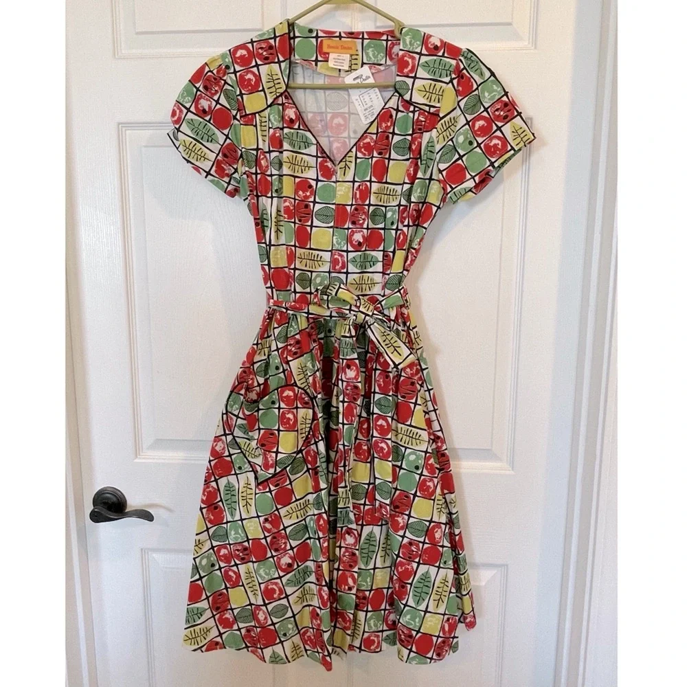 NWT Bernie Dexter Lylian Dress in Fruit Salad L - Picture 1 of 6